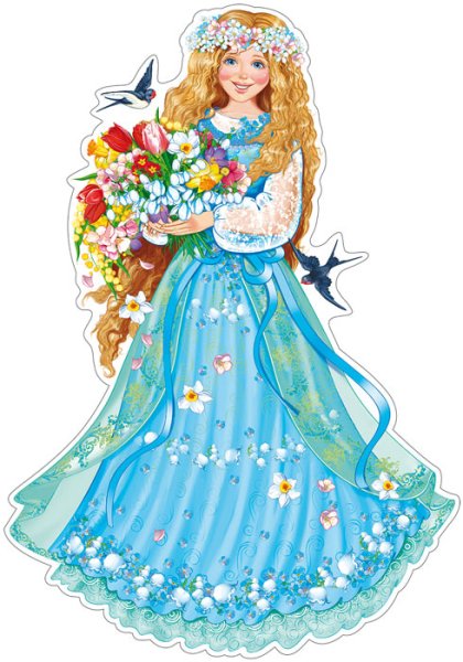 Плакат вырубной Снегурочка