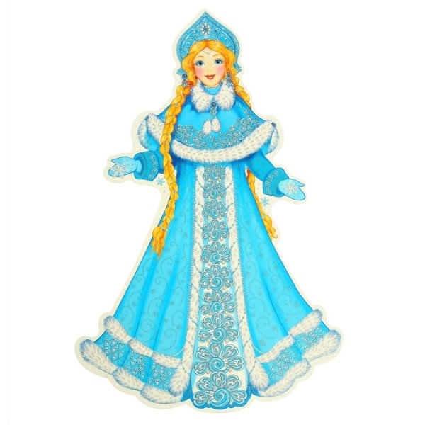 Новогодний плакат Снегурочка