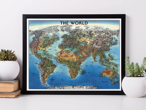 Детская карта мира