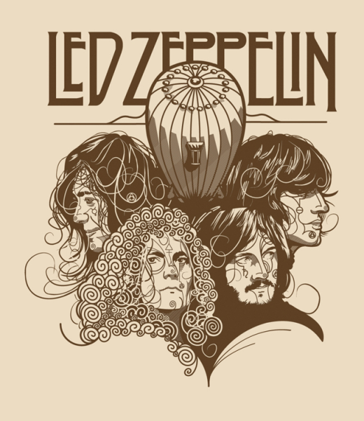 Led Zeppelin Mothership Постер