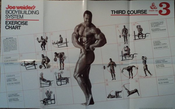 Плакаты Джо Вейдера система строительства тела