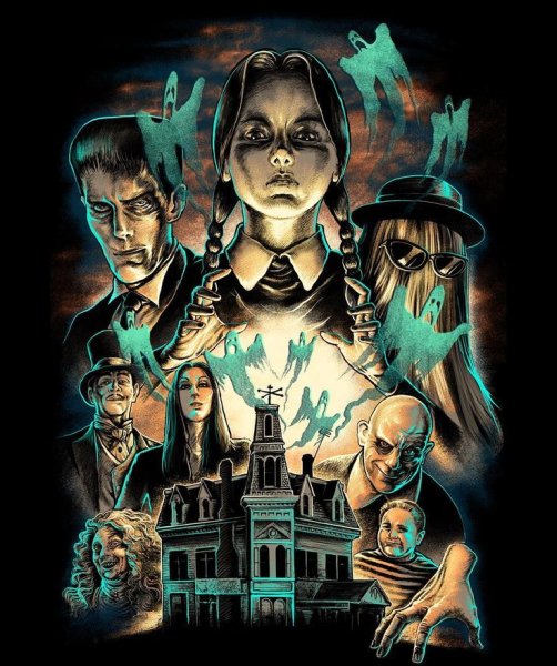 Семейка Аддамс арт
