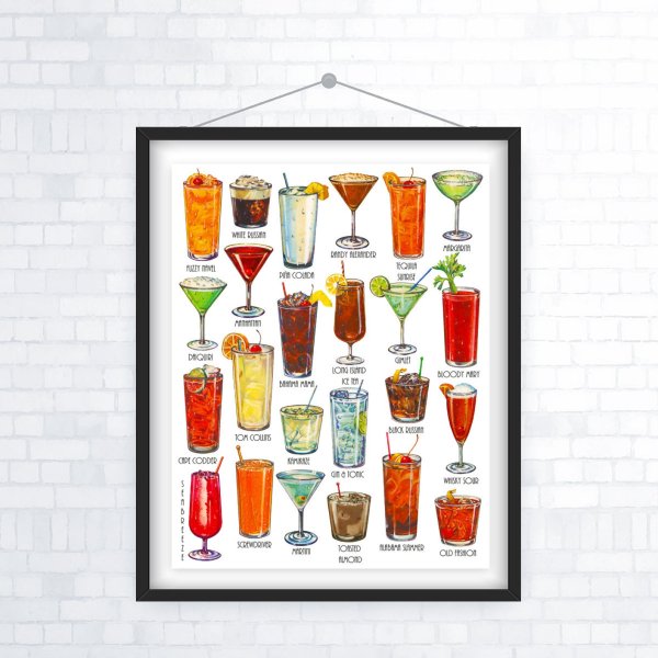 Cocktails poster Design