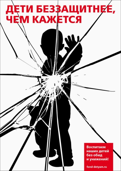 Защитим детей от насилия плакат