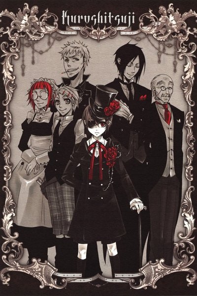 Тёмный дворецкий аниме Постер