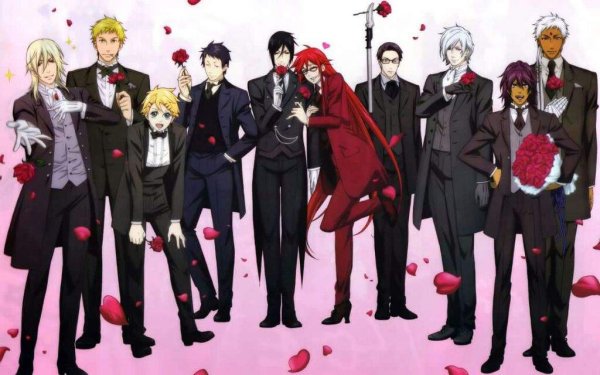 Тёмный дворецкий Манга обложки