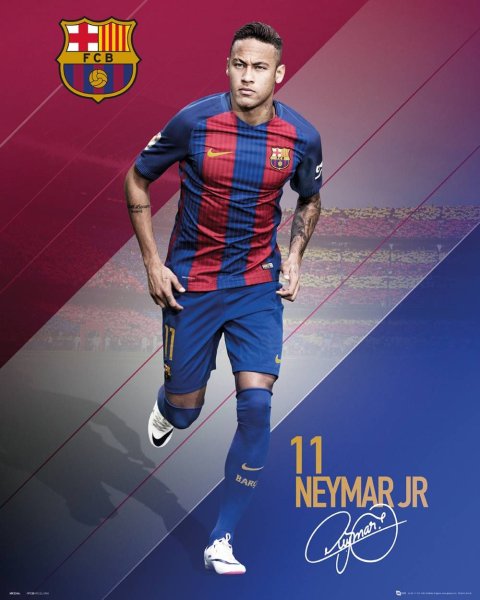 Обои с Неймаром в Барселоне