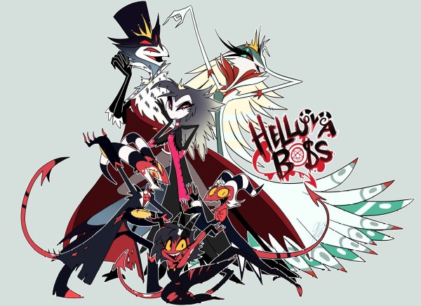 Адский босс Наброски мультфильма