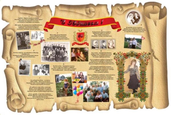 Плакат "с юбилеем!"