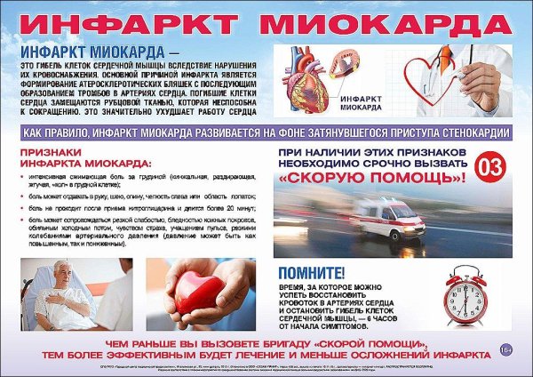 Профилактика острого инфаркта миокарда памятка
