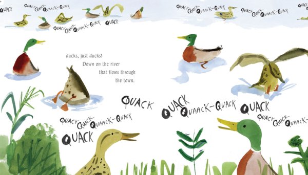 Плакат для уточки из бумаги