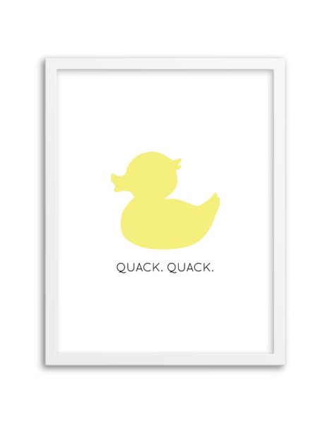 Плакат с уточками
