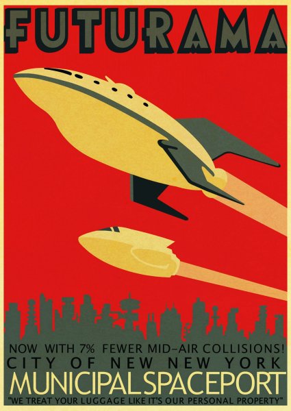 Плакат Постер Futurama