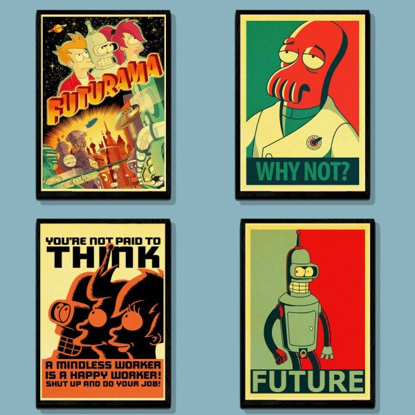Футурама Постер ретро