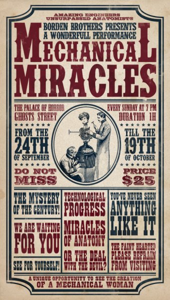 Викторианские плакаты