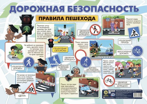 Плакат безопасность дорожного движения