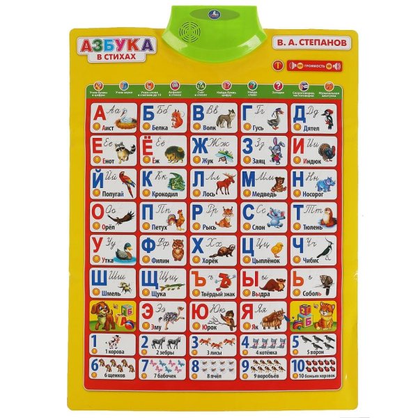 Плакат обучающий Умка Азбука Степанова