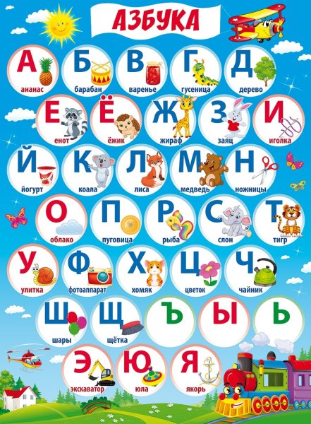 Плакат алфавит для детей
