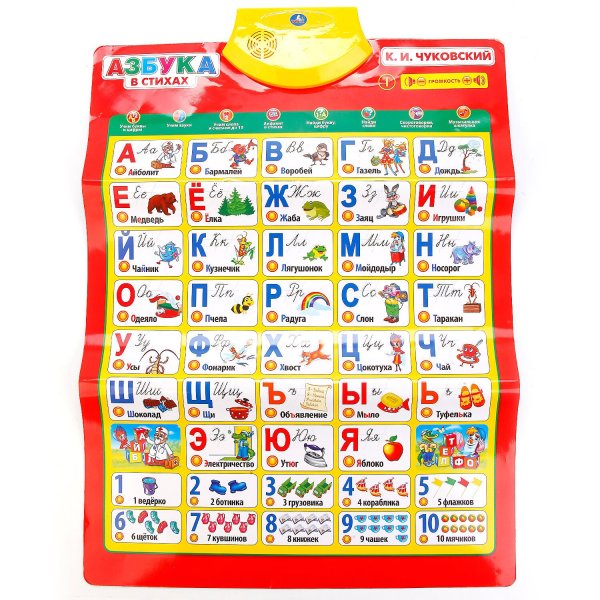 Обучающий плакат "Азбука №1"