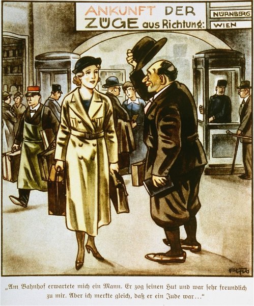 Плакаты нацистской Германии про евреев