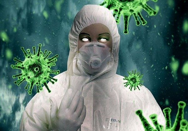 Пандемия плакат дизайн