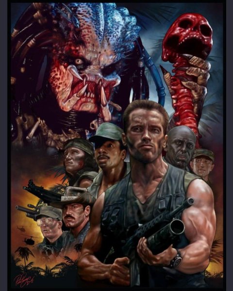 Хищник 1987 Арнольд Шварценеггер