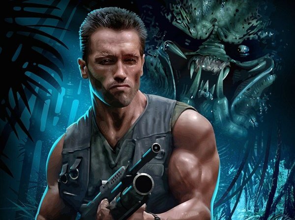 Хищник 1987 Постер Арнольд Шварценеггер