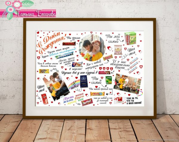 С днем рождения. Плакат