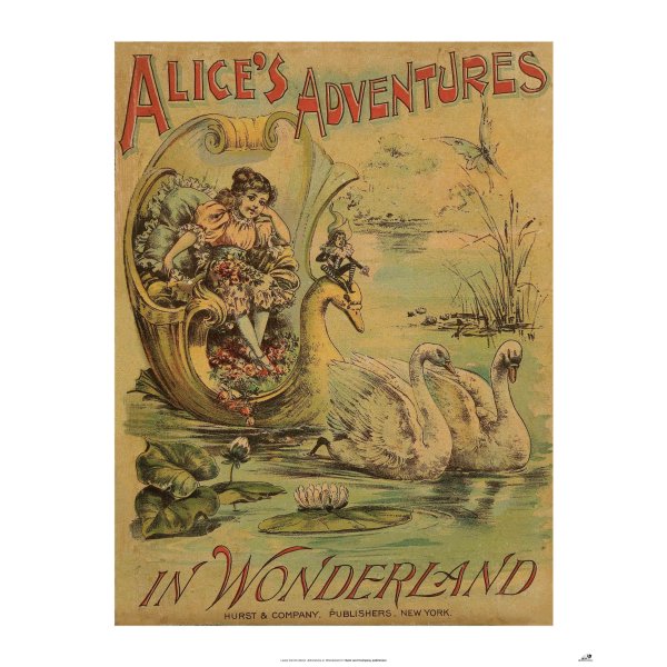 Плакат Alice in Wonderland book