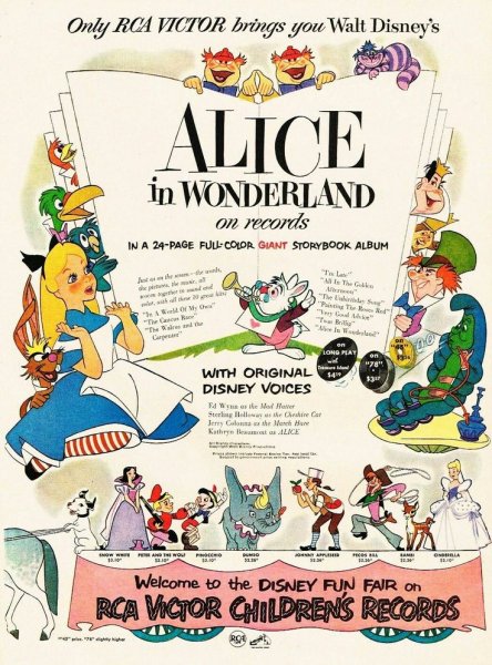 Алиса в стране чудес 1951 Постер