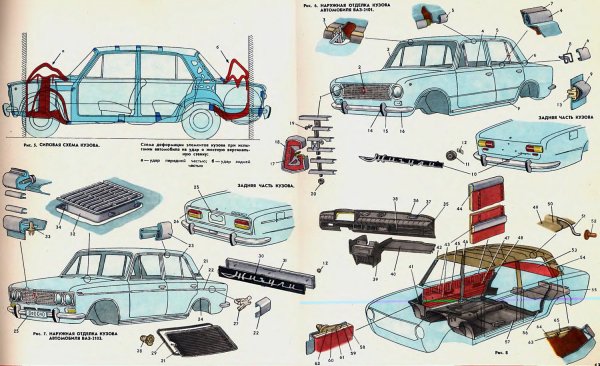 Схема ДВС Москвич 412