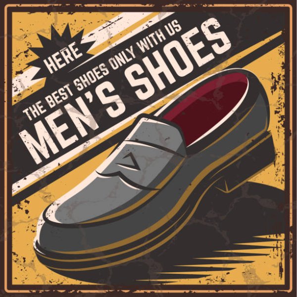Ретро обувь плакаты