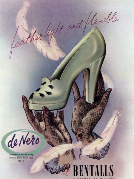 Рекламные плакаты туфли