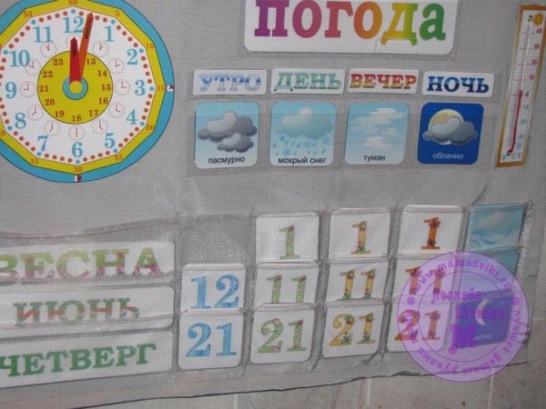 Календарь наблюдений в детском саду своими руками