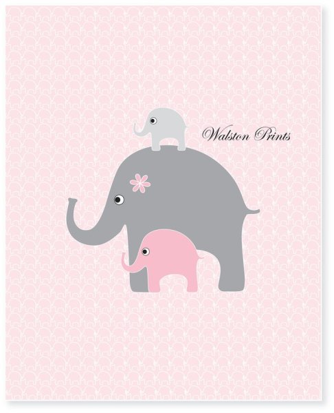 Постер в детскую Слоник