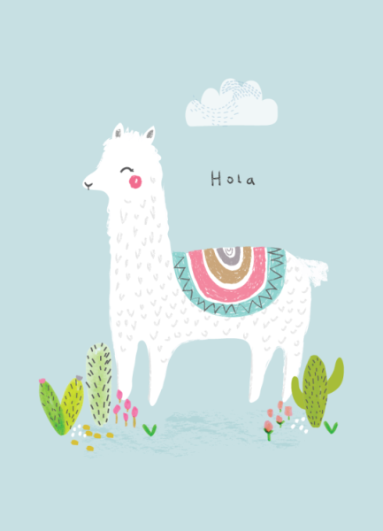 Детские постеры лама