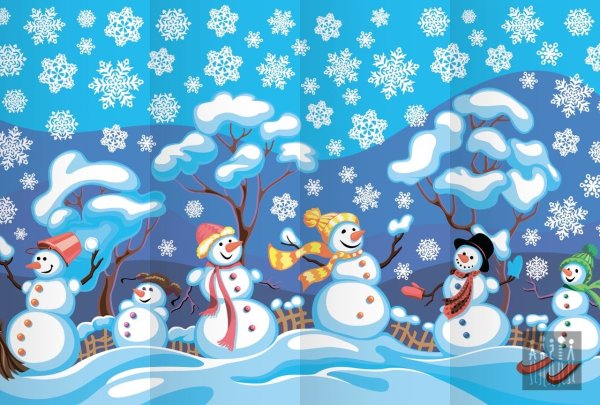 Рождественские детали акварелью