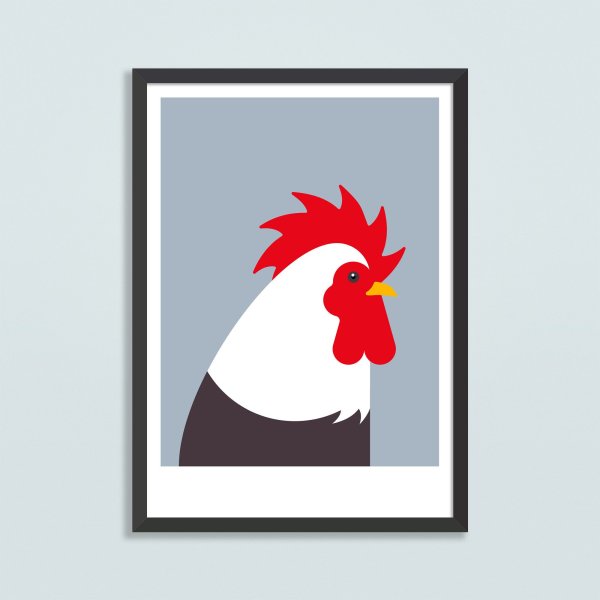 Постер с петухом