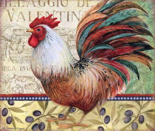 Susan Winget картины петухов