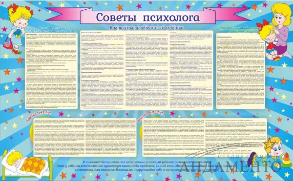 Стенды для кабинета психолога в детском саду