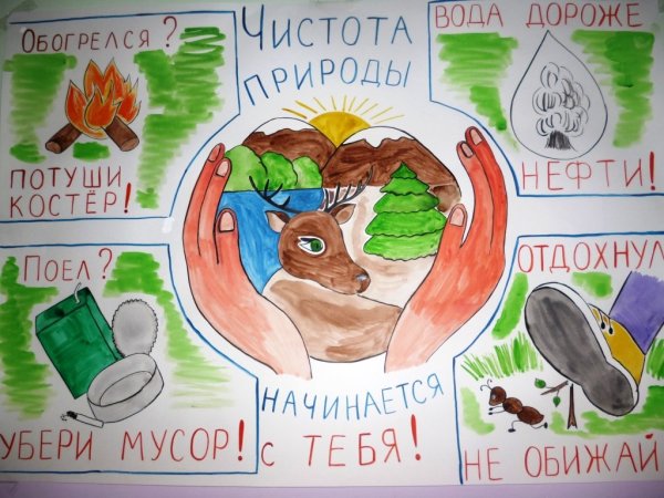 Плакат берегите природу