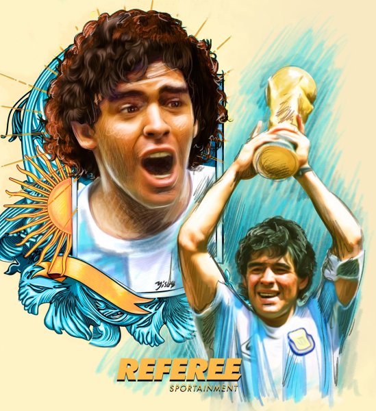 Картина по номерам Диего Марадона