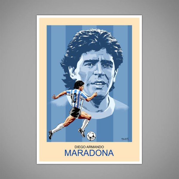 Марадона плакат