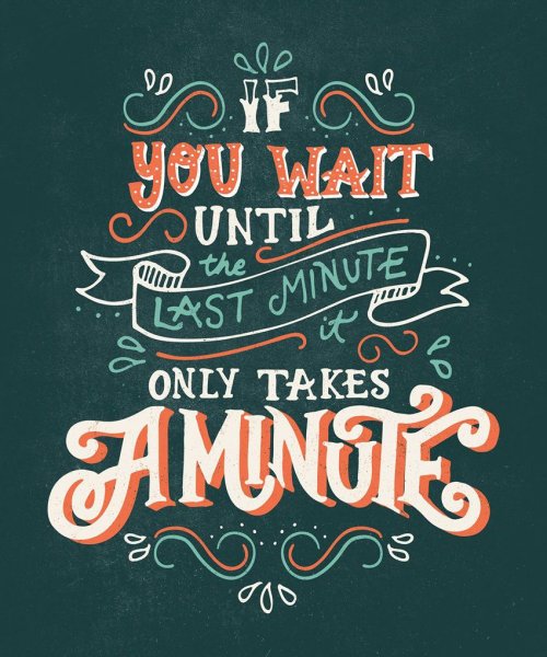 Постер в стиле леттеринг