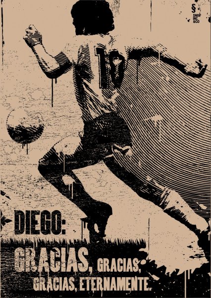 Марадона плакат