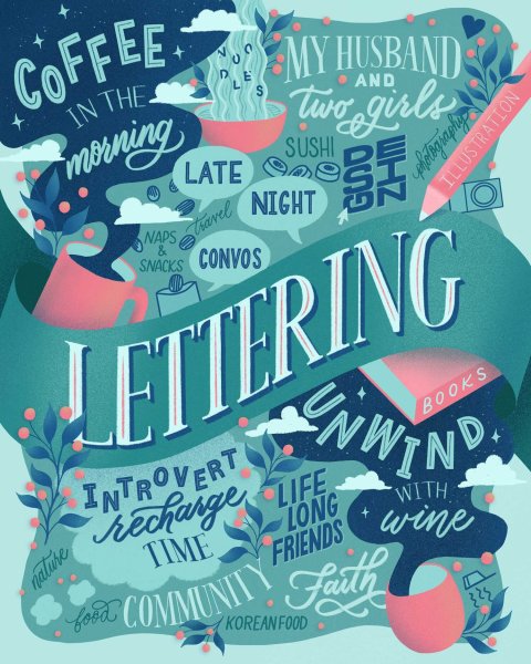 Плакат в стиле леттеринг