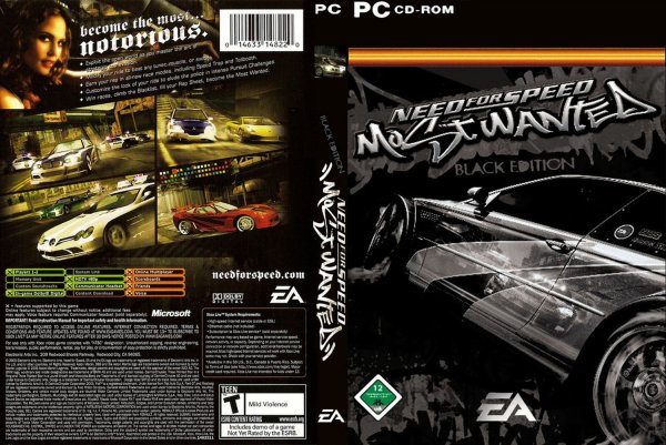 Need for Speed most wanted 2005 Black Edition обложка
