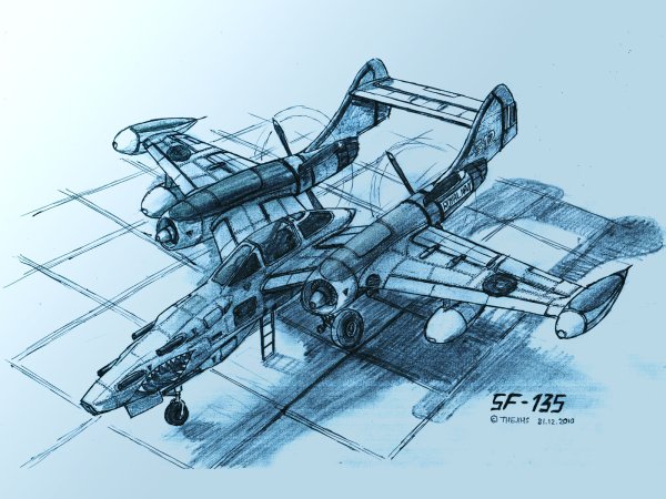 Истребитель Фокке Вульф с двигателями BMW 802