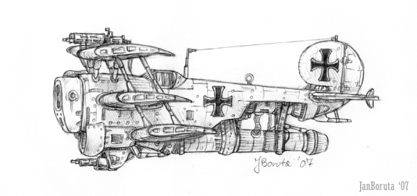 Самолеты дизельпанк чертежи