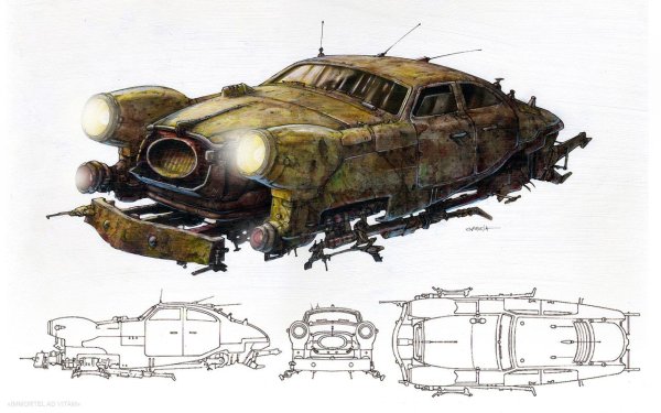 Дизельпанк СССР концепт арт
